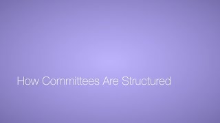 How Committees are Structured 24 [upl. by Enelrahs]