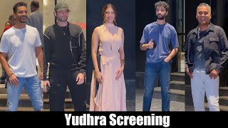 Raghav Juyal Siddhant Chaturvedi Malavika Mohanan Angad Bedi amp More At Yudhra Special Screening [upl. by Aikcir]