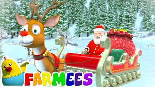 Jingle Bells  Christmas Songs  Christmas Carols for Babies  Nursery Rhymes amp Xmas Music  Farmees [upl. by Gerrald]