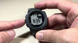 Garmin Instinct Solar  Move IQ Automatic detection for activities [upl. by Inahc]