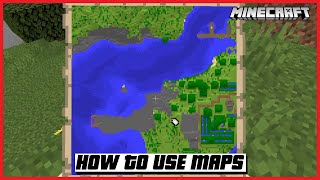 HOW TO USE MAPS IN MINECRAFT CARTOGRAPHY TABLE  🇺🇸 shorts [upl. by Ailecra]