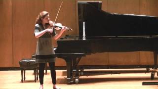 Chloe Harvel Bach Partita No 2 in D minor Sarabanda [upl. by Adnarram]