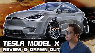 The New 2024 Tesla Model X with Widebody Kit  Review amp Drawn Out [upl. by Nnaeiluj]