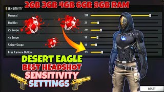 Desert Eagle in Best Headshot😨 Sensitivity Settings deserteagleheadshot [upl. by Kcirdot]