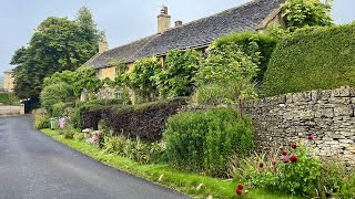 COTSWOLDS Stone Built Village Bourton on the hill ENGLAND  Early Morning Walk [upl. by Ahsiekim]