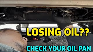 How to check for oil pan gasket leaks what cause it to go bad and fail prematurely [upl. by Sheryle95]