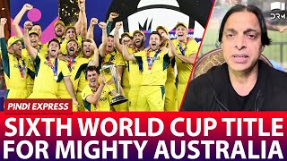 Australia Outplay India to Lift Sixth World Cup Trophy  CWC23  INDvAUS  Shoaib Akhtar [upl. by Aihsenad]