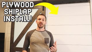 How to Install Shiplap Made From Plywood  Best Method [upl. by Pearse]