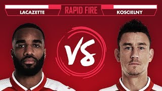 USAIN BOLT THIERRY HENRY amp REAL MADRID  Koscielny vs Lacazette Rapid Fire [upl. by Spencer]