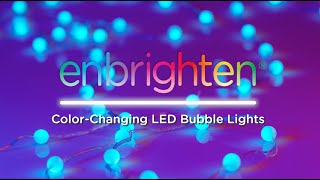 82984 Enbrighten ColorChanging LED Bubble Lights  Operation [upl. by Bethezel]