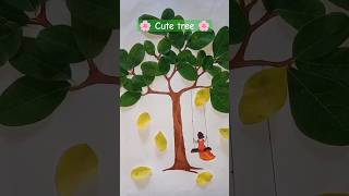 A cute tree 🌲 drawing shortvideo shorts viralvideo art 🙂 [upl. by Erfert75]