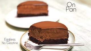 Chocolate Mousse Cake  NoBake Chocolate Mousse Cake Recipe – without Gelatine amp Eggless [upl. by Andres]