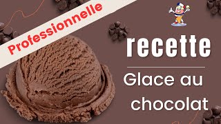 Recette professionnelle de la glace au chocolat crème glacée  gelato et glace italienne [upl. by Ynafit886]