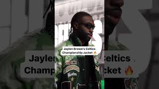 Jaylen Browns Opening Night Jacket 🔥 [upl. by Nytsirc]