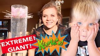 EXTREME GIANT KERPLUNK GAME 😆 DIY  SoCassie [upl. by Ender]