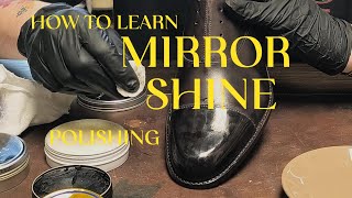 Complete mirror shine💥 polishing guide👞♥️ how to do it [upl. by Drain]