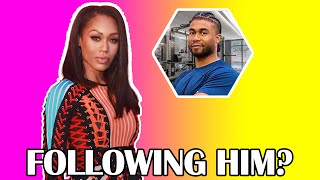 Monique Samuels follows trainer on Instagram after filing for divorce [upl. by Godart]