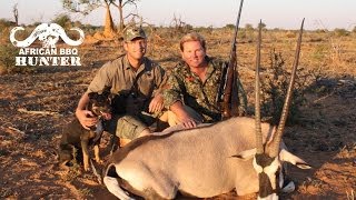 African BBQ Hunter  oryx hunting in Namibia [upl. by Ellennoj336]