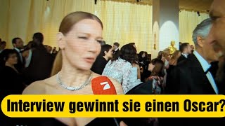 Hollywood Oscar Verleihung 2024 Sandra hüller im Interview kurz vor der Verleihung [upl. by Kattie]