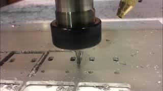 Lavorazione su Alluminio con Pantografo cnc MULTYPLA [upl. by Akinuahs]