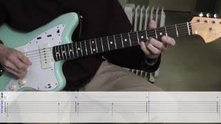 Bombora  Surf Guitar Lesson wtabs [upl. by Ahsimac189]