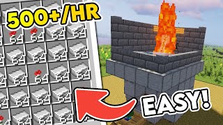 Easiest Iron Golem Farm Design  Minecraft 120 Iron Farm Tutorial  500 Per Hour [upl. by Adalai]