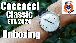 Unboxing and Initial Impressions  Ceccacci Classic 43mm ETA 2824 [upl. by Llered]