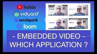 Compare Loom Vidyard Sendspark video embedding features and FREE account features for creators [upl. by Esac]