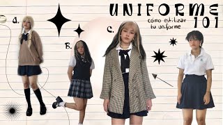 cómo estilizar tu uniforme para verte cool este regreso a clases 🧚🏼‍♂️💫 ft happiewatch [upl. by Ahsiat]