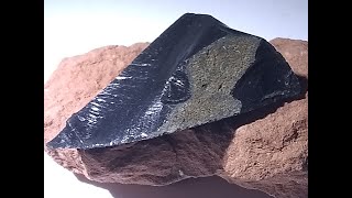 Rare Genuine Lunar Feldspathic Basalt Achondrite Fusion Liquid Melt CrustStone Intrusion [upl. by Rodgiva550]