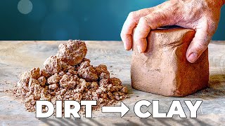 How To Make Clay At Home Its Just Dirt [upl. by Dauf62]