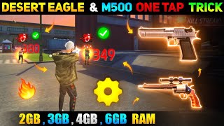 One Tap Headshot Trick 😈  Desert Eagle  M500  Free Fire Headshot Trick [upl. by Sul]