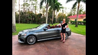 2017 MercedesBenz C300 Cabriolet 4matic review wMaryAnn For Sale by AutoHaus of Naples [upl. by Novonod]