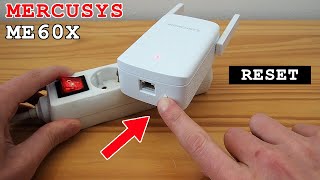 TPLink Mercusys ME60X WiFi 6 extender • Factory reset [upl. by Nadaba102]