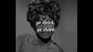 Celia Cruz Yo viviré I will Survive LETRA [upl. by Glynnis]