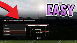 How To SET AND SAVE Custom Audibles In Madden 25 [upl. by Astto765]