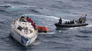 Dramatic rescue while I was sailing across the Atlantic Feb 2017 [upl. by Jenn]