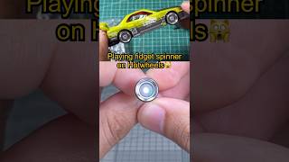 FIDGET SPINNER IT’S A WHEELS SPINNER WITH DISC BRAKES ON HOTWHEELS CUSTOM shorts hotwheels [upl. by Erinna]