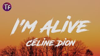 Céline Dion  Im Alive LyricsLetra [upl. by Eigla]