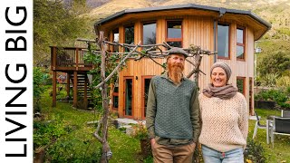 Incredible Round House And Abundant 14 Acre Food Forest [upl. by Nonahs360]