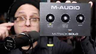 MAudio MTrack Solo First Impressions SM7b Electric Guitar [upl. by Asile]