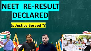 NEET ReResult Declared  Revised Result of Neet  Supreme Court  Justice [upl. by Profant]