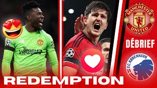 ⭐️ MAN UNITED 🆚 COPENHAGUE 10  DÉBRIEF  MAGUIRE buteur  ONANA sauveur sur Penalty  UCL J3 [upl. by Safir]