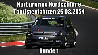 Volkswagen Polo 6C  Touristenfahrten Nürburgring Nordschleife BTG  25082024 Runde 1 [upl. by Zetneuq]