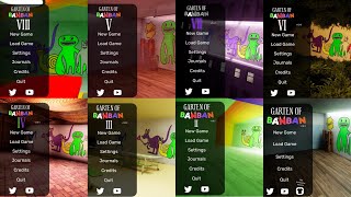 Garten of Banban 1 2 3 4 5 6 7 8  Main Menu Comparison Concept [upl. by Mcmahon]