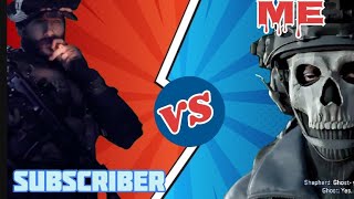 call of duty subscriber vs ME BIG FIGHT [upl. by Roderica708]