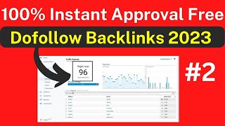 86 DA Instant Approval Free DoFollow Backlinks 2023  Day 2 [upl. by Schoenberg]