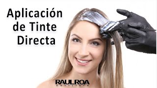 Aplicación de Tinte Directa RAUL ROA ESTILISTA [upl. by Brandea]