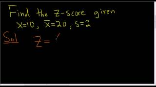 Finding the zscore of x with the formula [upl. by Htinnek]