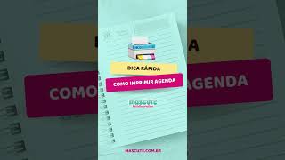 DICA DE PAPELARIA  COMO IMPRIMIR AGENDA CONFIGURAÇÃO DA IMPRESSORA CANON 3110  PAP  Tutorial [upl. by Chak]